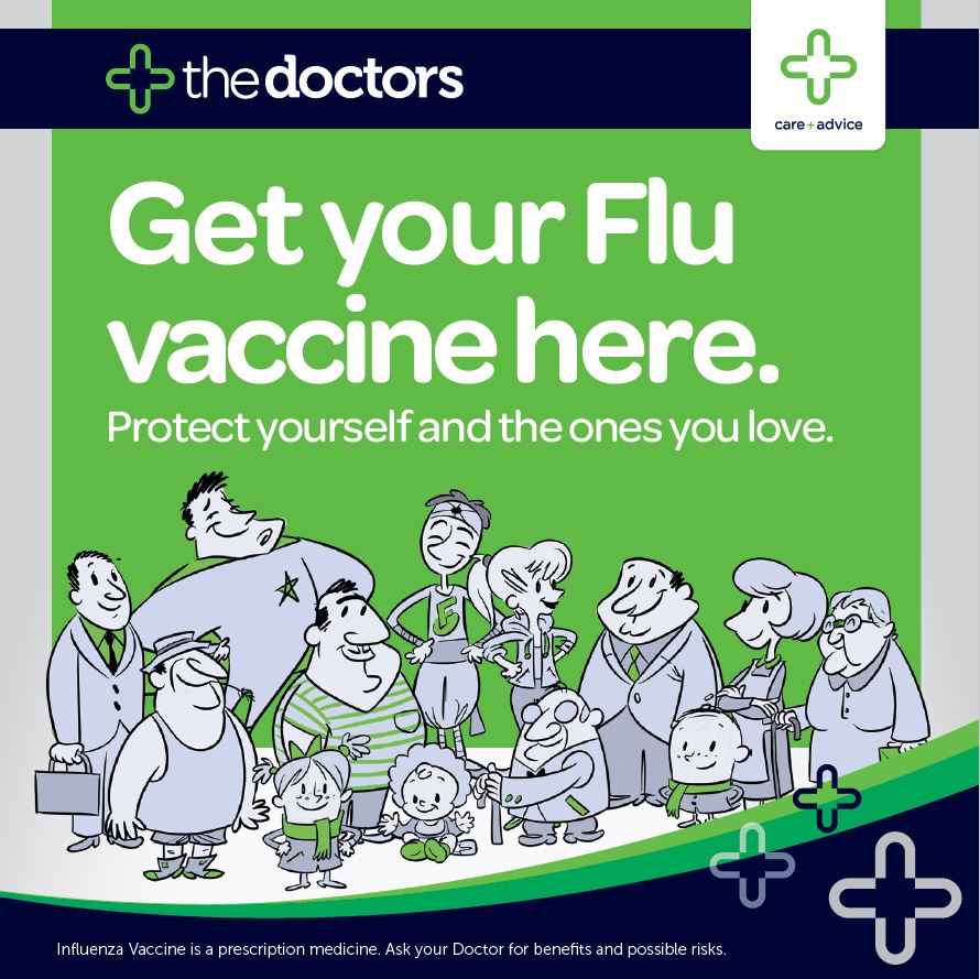 Flu Vaccination 2020 services at The Doctors medical centres