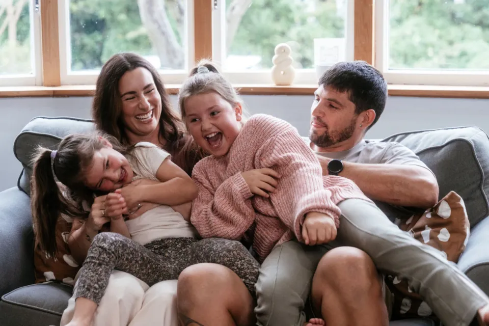 Happy family enrolled at The Doctors